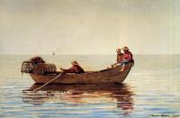 Homer, Winslow - Three Boys in a Dory with Lobster Pots